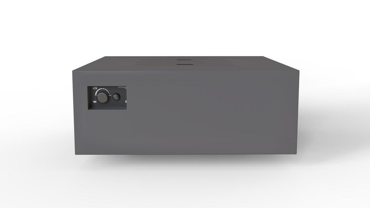 Warming Trends AON 40" Charcoal Powder Coated Steel Liquid Propane, Push Button Ignition Square Fire Table