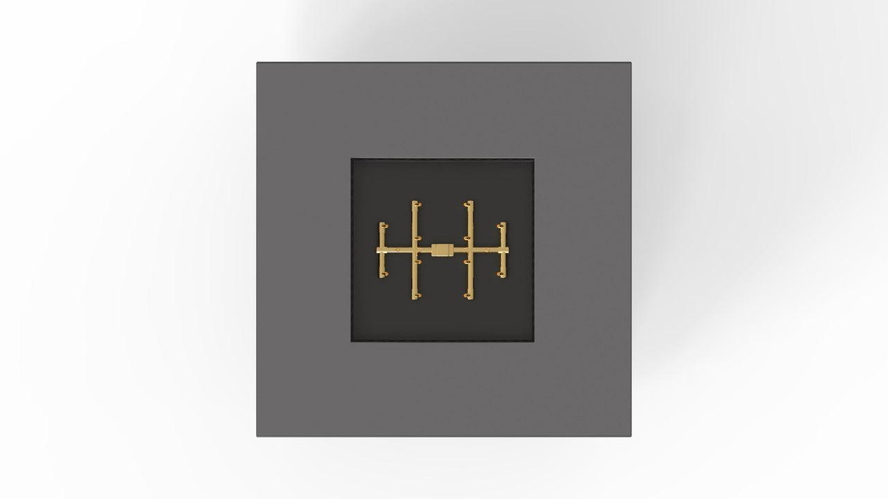 Warming Trends AON 40" Charcoal Powder Coated Steel Liquid Propane, Push Button Ignition Square Fire Table