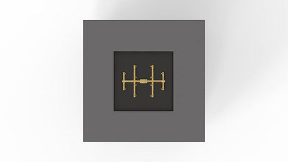 Warming Trends AON 40" Charcoal Powder Coated Steel Liquid Propane, Push Button Ignition Square Fire Table