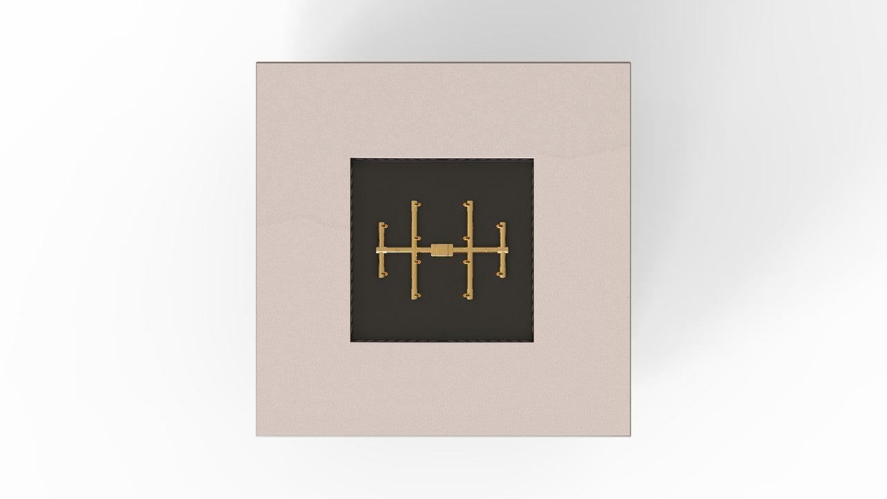 Warming Trends AON 40" Sand Pebble Powder Coated Steel Natural Gas, Mercury Ignition Square Fire Table