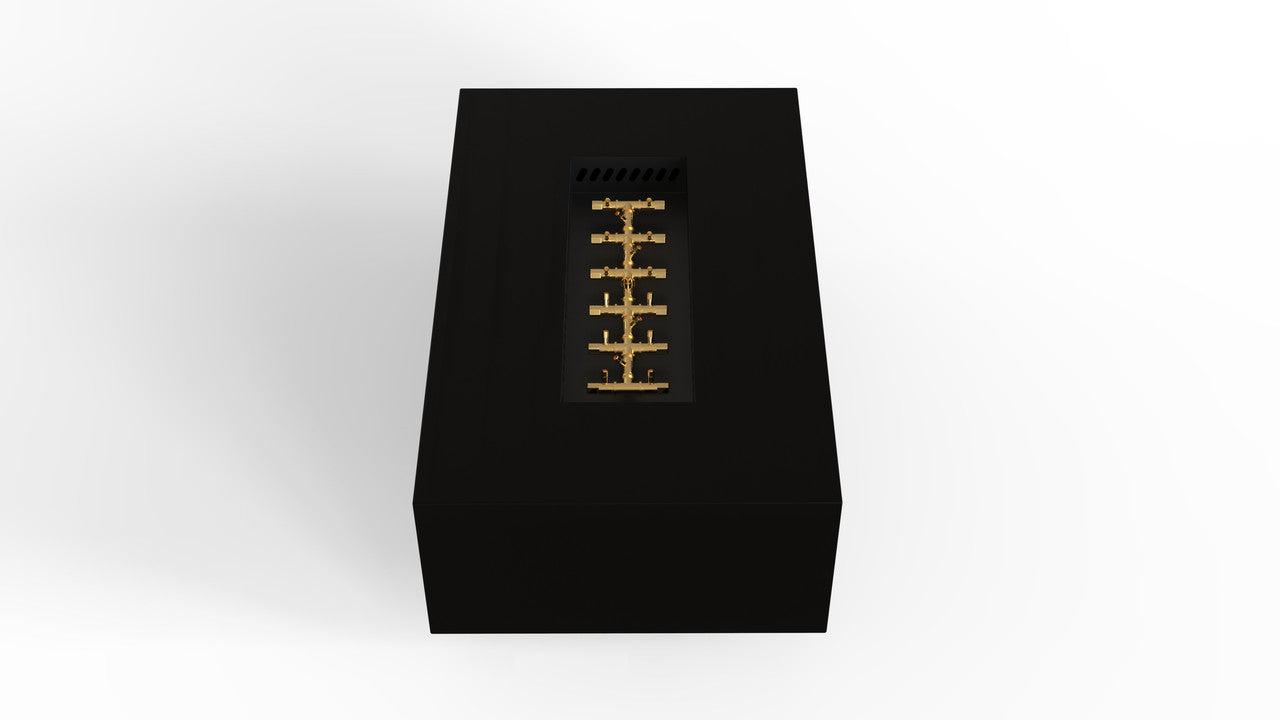 Warming Trends AON 48" Black Powder Coated Steel Natural Gas, Mercury Ignition Rectangular Fire Table