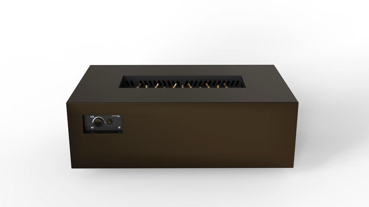 Warming Trends AON 48" Bronze Powder Coated Steel Liquid Propane, Platinum Ignition Rectangular Fire Table