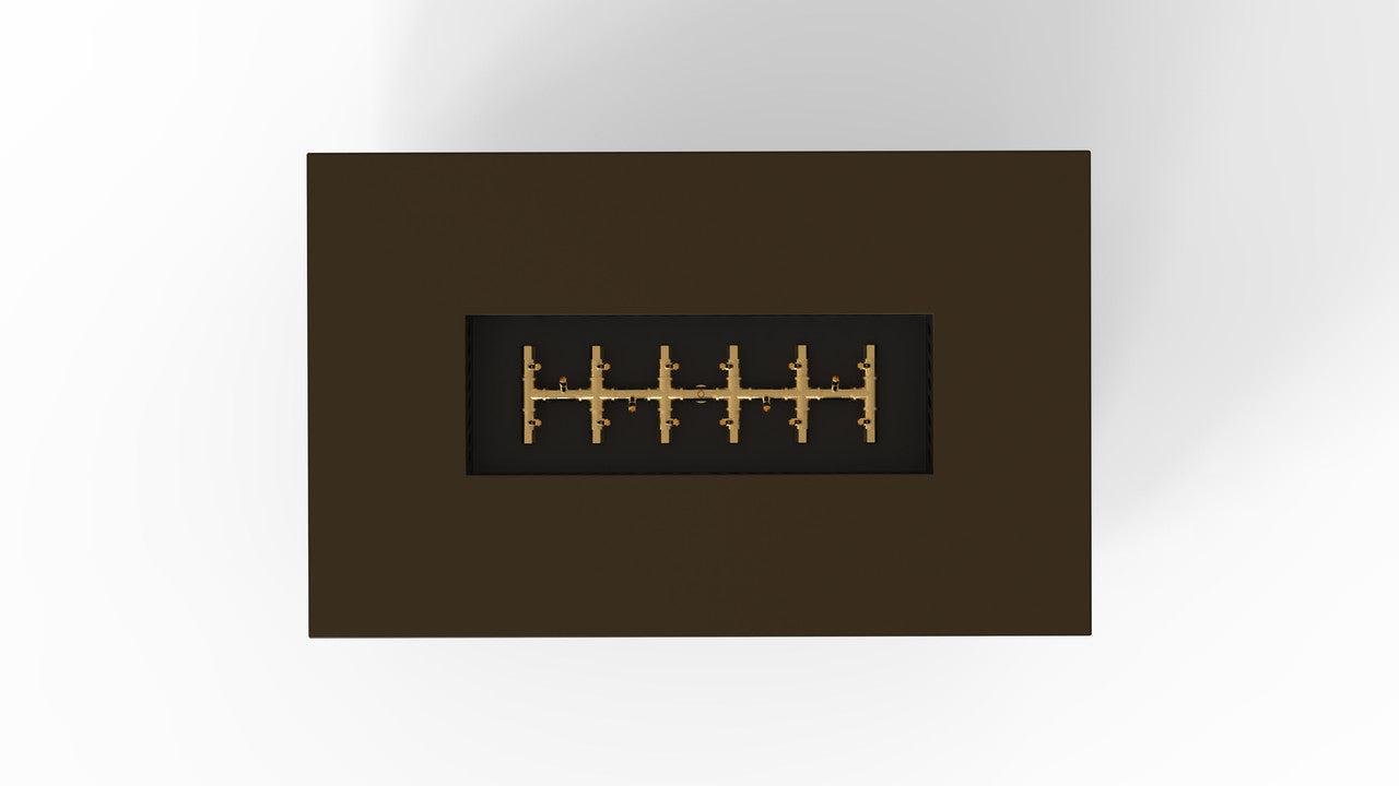 Warming Trends AON 48" Bronze Powder Coated Steel Natural Gas, Push Button Ignition Rectangular Fire Table