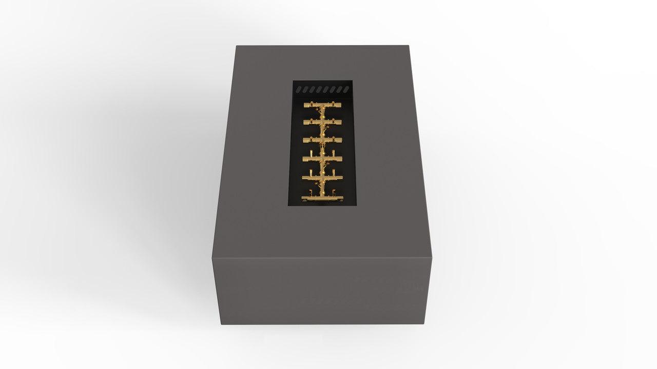 Warming Trends AON 48" Charcoal Powder Coated Steel Natural Gas, Platinum Ignition Rectangular Fire Table