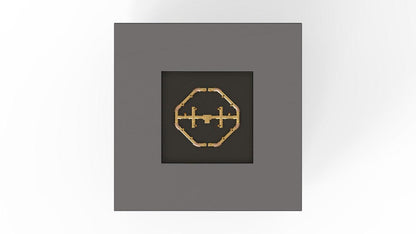Warming Trends AON 48" Charcoal Powder-Coated Steel Square Natural Gas Fire Table With Platinum Ignition and U180 CrossFire Brass Burner