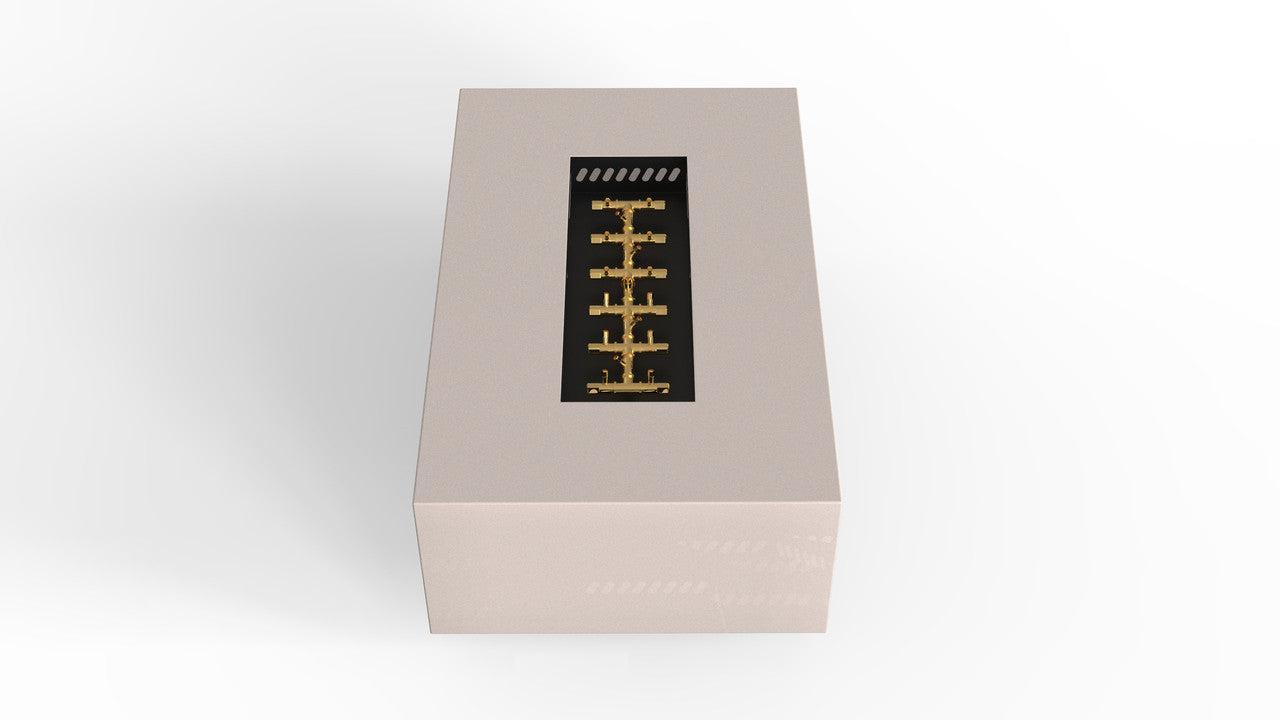 Warming Trends AON 48" Sand Pebble Powder Coated Steel Natural Gas, Mercury Ignition Rectangular Fire Table