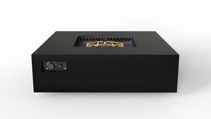 Warming Trends AON 56" Black Powder Coated Steel Natural Gas, Platinum Ignition Square Fire Table