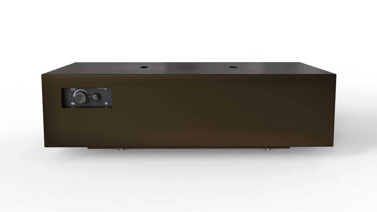 Warming Trends AON 60" Bronze Powder-Coated Steel Rectangular Natural Gas Fire Table With Platinum Ignition and UT230 CrossFire Brass Burner