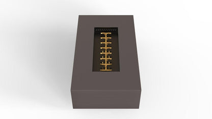 Warming Trends AON 60" Charcoal Powder Coated Steel Liquid Propane, Platinum Ignition Rectangular Fire Table