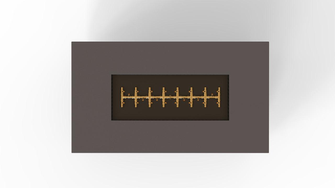 Warming Trends AON 60" Charcoal Powder Coated Steel Natural Gas, Push Button Ignition Rectangular Fire Table