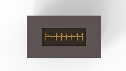 Warming Trends AON 60" Charcoal Powder Coated Steel Natural Gas, Push Button Ignition Rectangular Fire Table