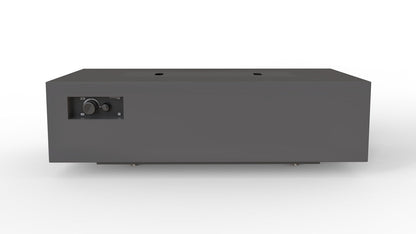 Warming Trends AON 60" Charcoal Powder-Coated Steel Rectangular Liquid Propane Fire Table With Mercury Ignition and UT230 CrossFire Brass Burner