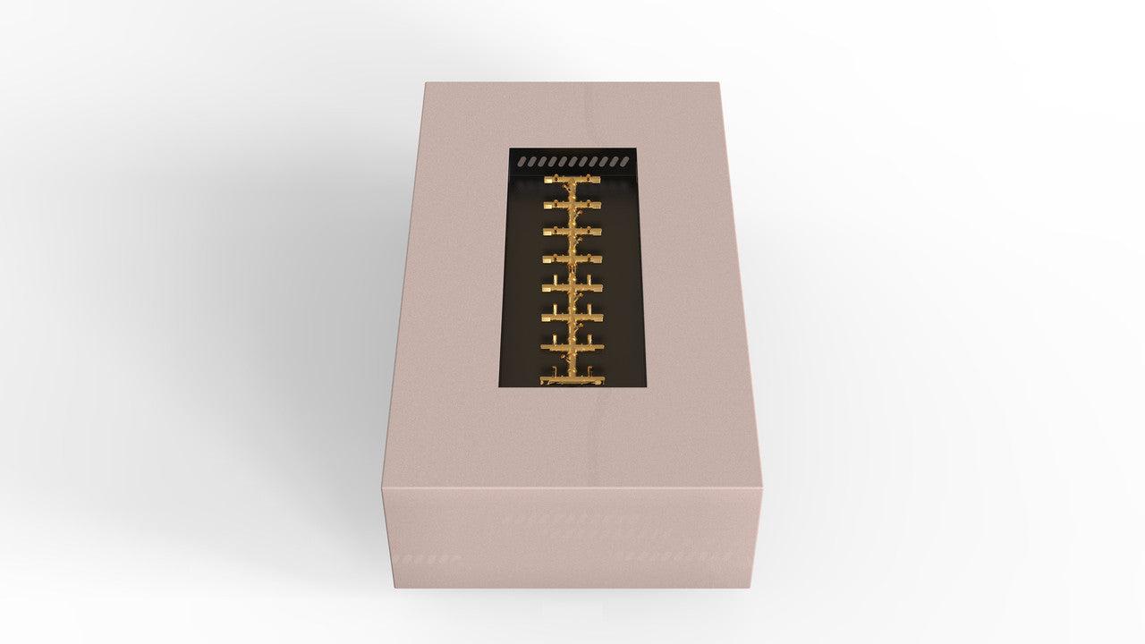 Warming Trends AON 60" Sand Pebble Powder Coated Steel Liquid Propane, Push Button Ignition Rectangular Fire Table