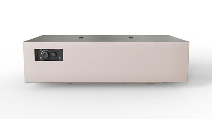 Warming Trends AON 60" Sand Pebble Powder-Coated Steel Rectangular Liquid Propane Fire Table With Push Button Ignition and UT230 CrossFire Brass Burner