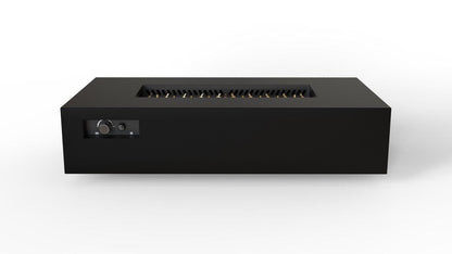 Warming Trends AON 72" Black Powder Coated Steel Liquid Propane, Push Button Ignition Rectangular Fire Table