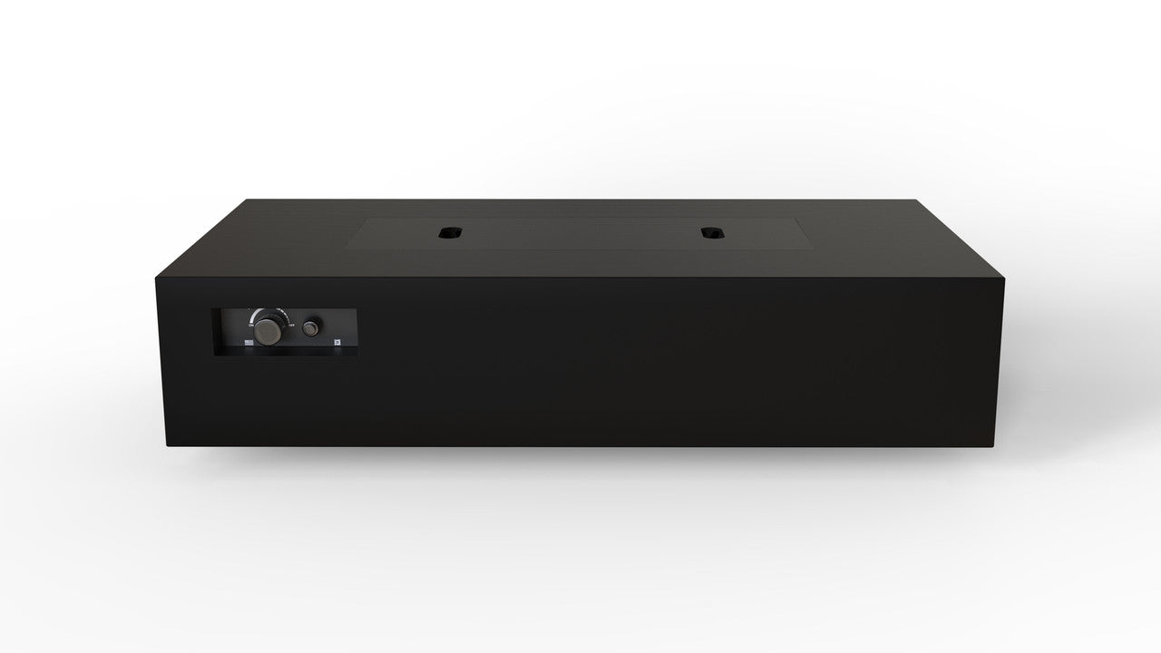 Warming Trends AON 72" Black Powder Coated Steel Liquid Propane, Push Button Ignition Rectangular Fire Table