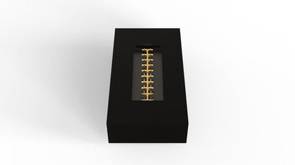 Warming Trends AON 72" Black Powder-Coated Steel Rectangular Natural Gas Fire Table With Mercury Ignition and UT290 CrossFire Brass Burner
