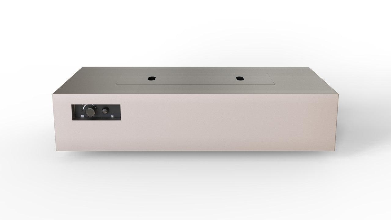 Warming Trends AON 72" Sand Pebble Powder Coated Steel Liquid Propane, Mercury Ignition Rectangular Fire Table