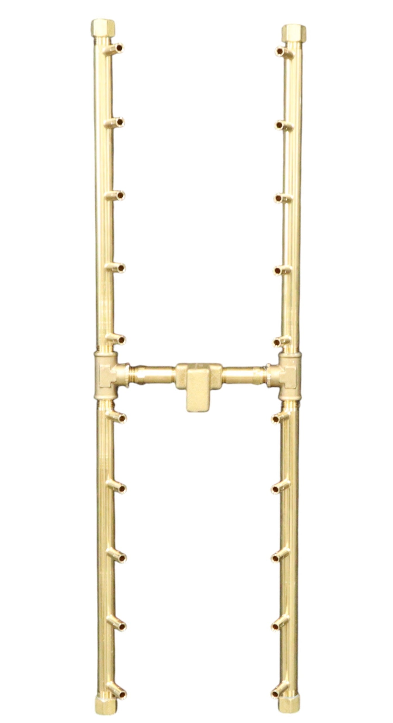 Warming Trends H-Style 30" 200K BTU Universal Crossfire 2.0 Brass Burner With Flex Line Kit