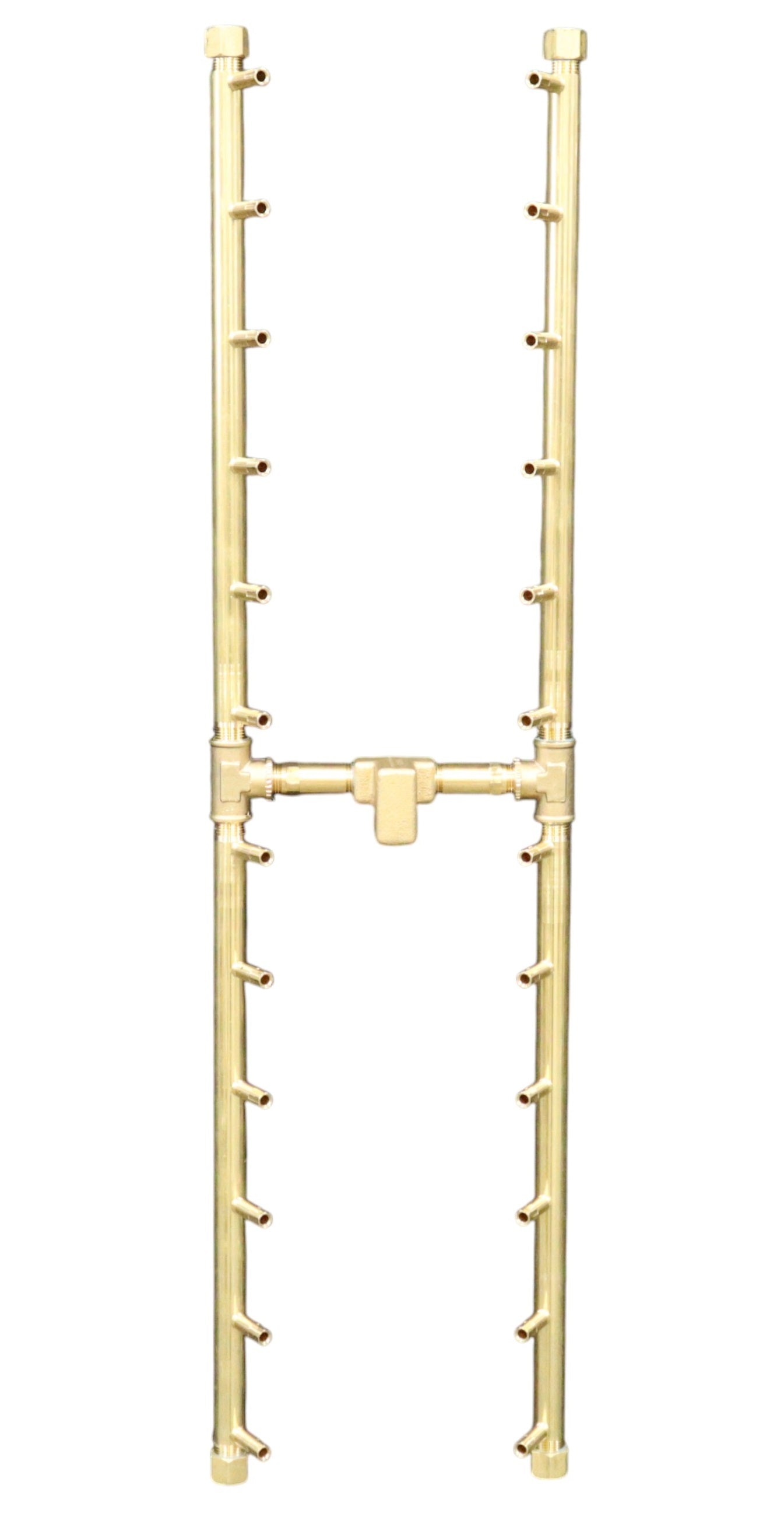 Warming Trends H-Style 36" 240K BTU Universal Crossfire 2.0 Brass Burner With Flex Line Kit
