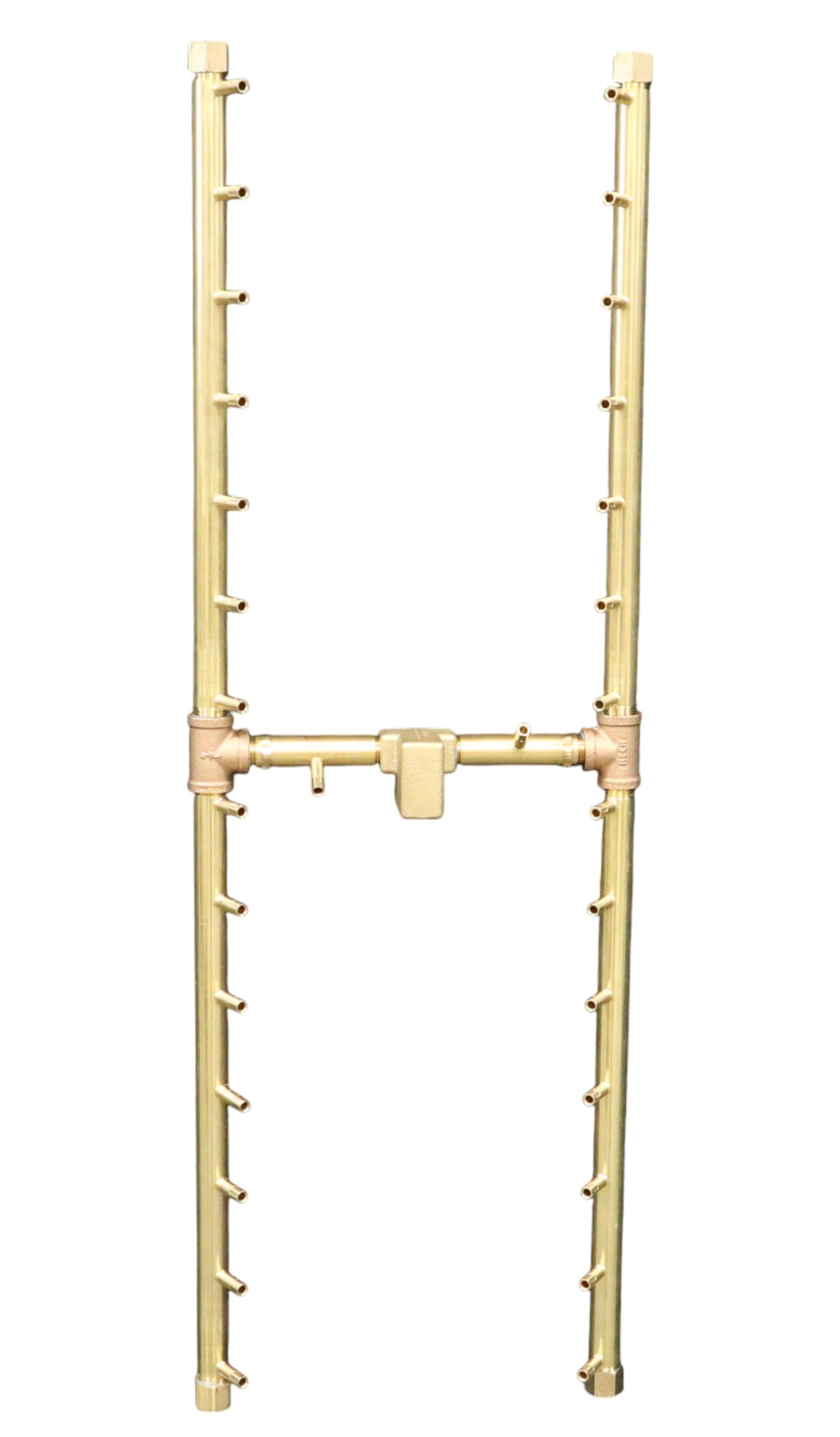Warming Trends H-Style 42" 300K BTU Universal Crossfire 2.0 Brass Burner With Flex Line Kit