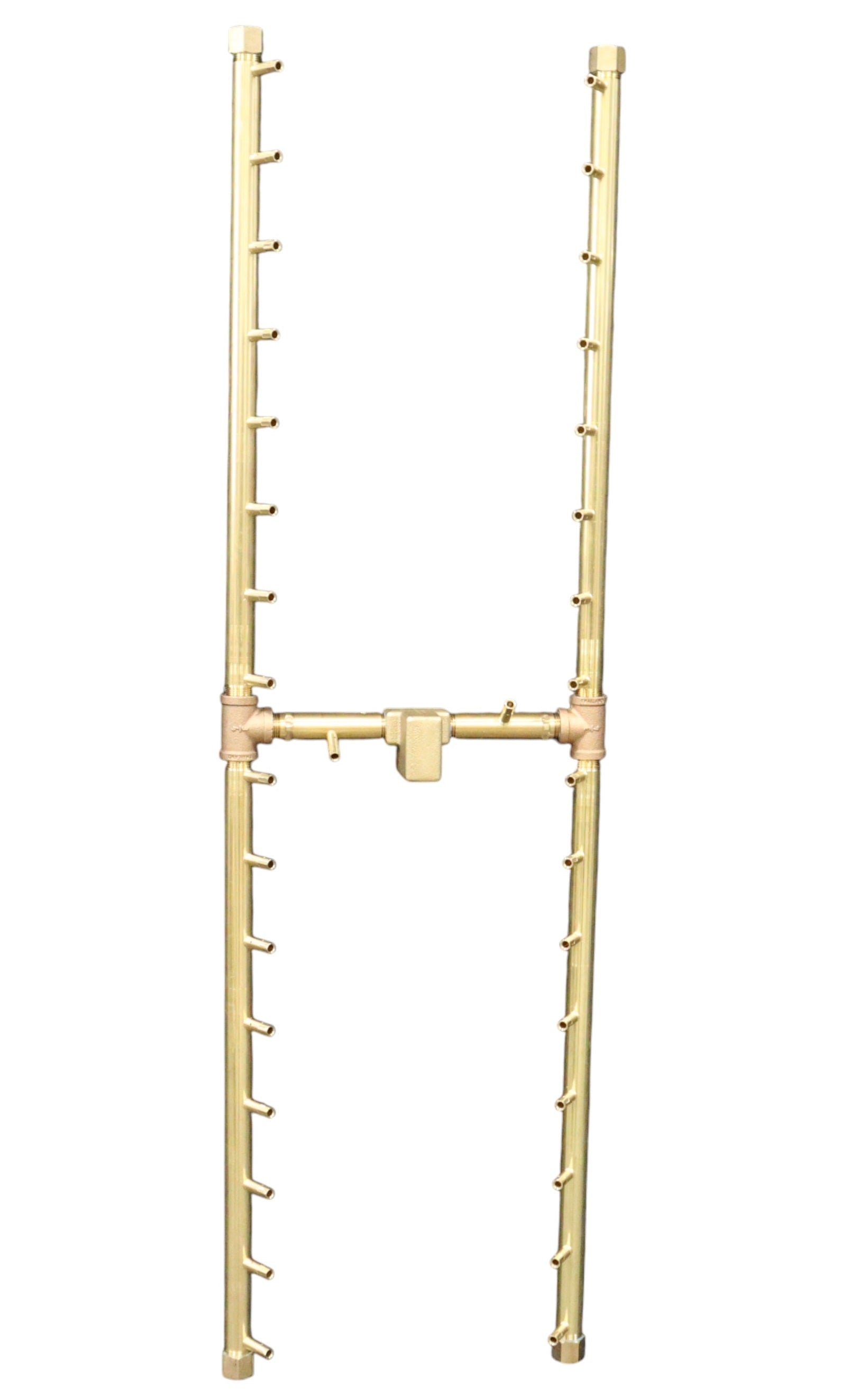 Warming Trends H-Style 48" 340K BTU Universal Crossfire 2.0 Brass Burner