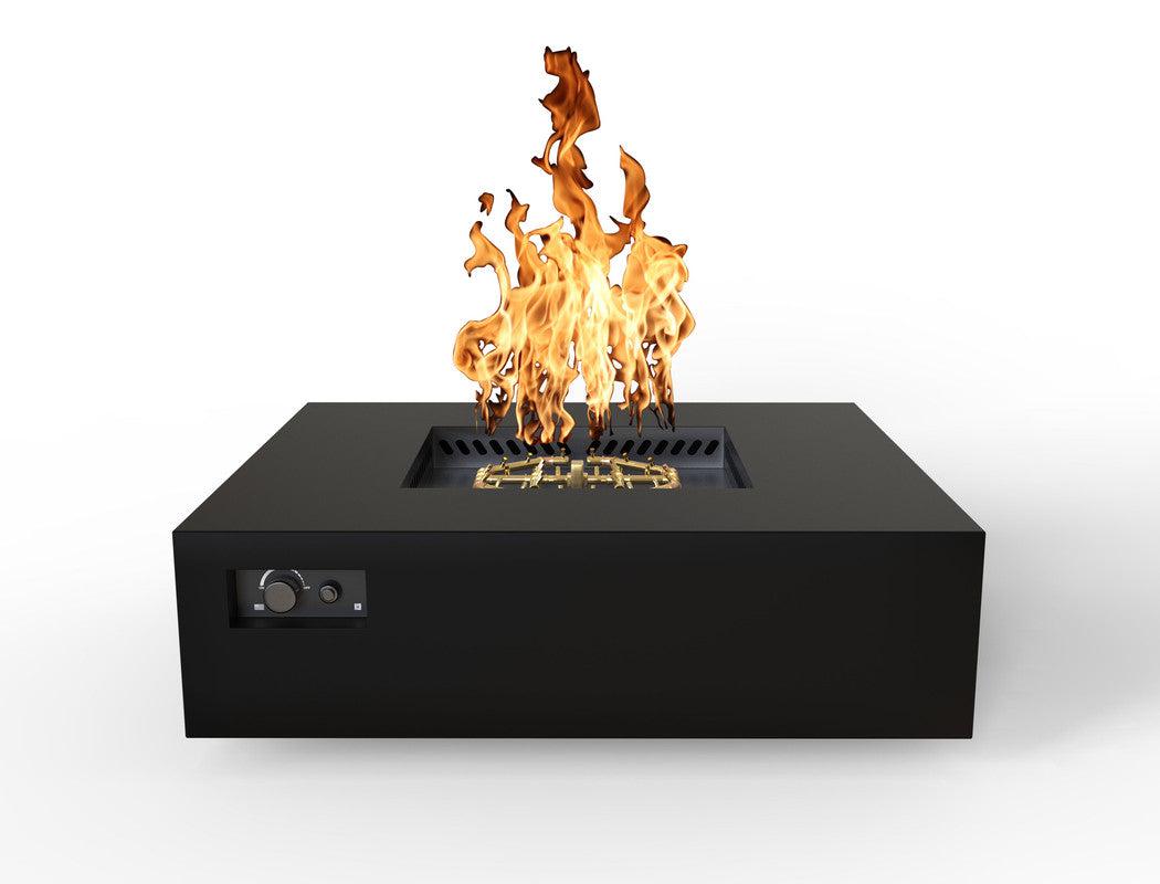 Warming Trends S56-Square 56" x 56" x 18" Black Mercury Ignition Liquid Propane Fire Table