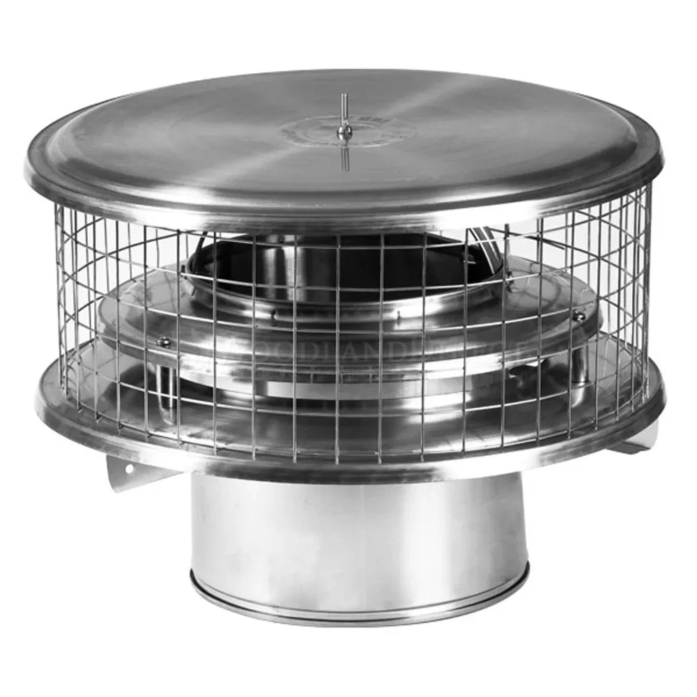 WeatherShield WSA-6TDW 6" Stainless Steel Air-Cooled Cap
