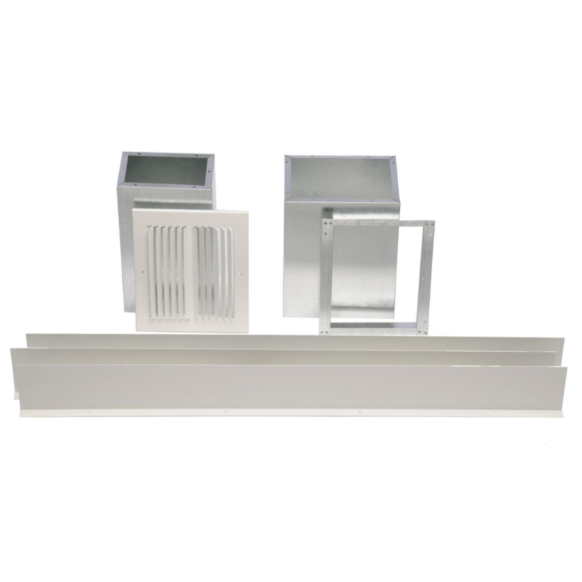 Williams Furnace Side Outlet Register with 10” Boot and Damper for Top- and Direct-Vent Furnaces