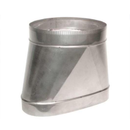 Z-Flex 10" Stainless Steel Round to Oval Adapter