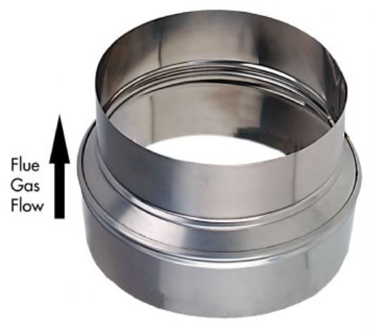 Z-Flex 4" Stainless Steel Reducer for All Fuels