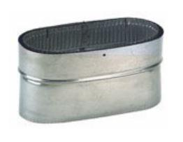 Z-Flex 4" x 7.5" Stainless Steel Oval Liner Coupling