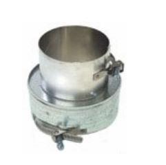 Z-Flex 6" Double Wall Oil Vent to Appliance Collar Connector