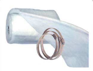 Z-Flex 8" Insulating Blanket With Protective Cloth Wrap & Fastening Clamps