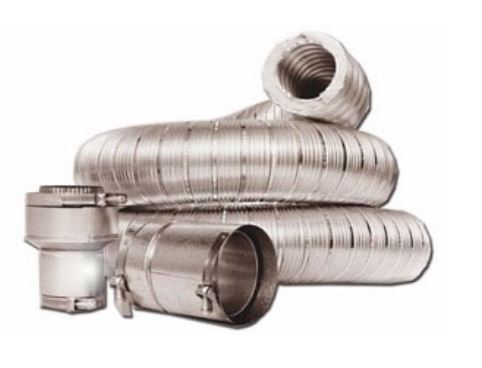Z-Flex 8" x 3' Double Wall Flexible Oil Vent Connector Kit