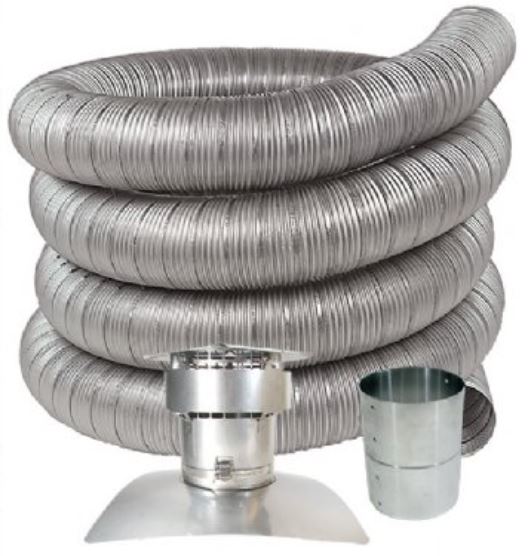 Z-Flex Z-Max 10" x 35' Stainless Steel Chimney Liner Kits for All Fuels
