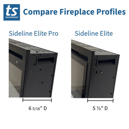 Touchstone Sideline Elite Pro 60" Smart Recessed Electric Fireplace