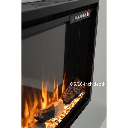 Touchstone Sideline Elite Pro 60" Smart Recessed Electric Fireplace
