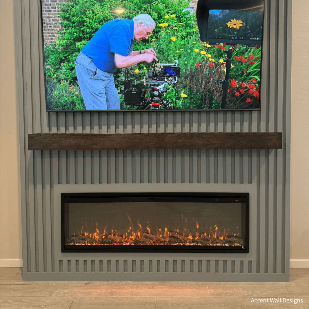 Touchstone Sideline Elite Pro 60" Smart Recessed Electric Fireplace