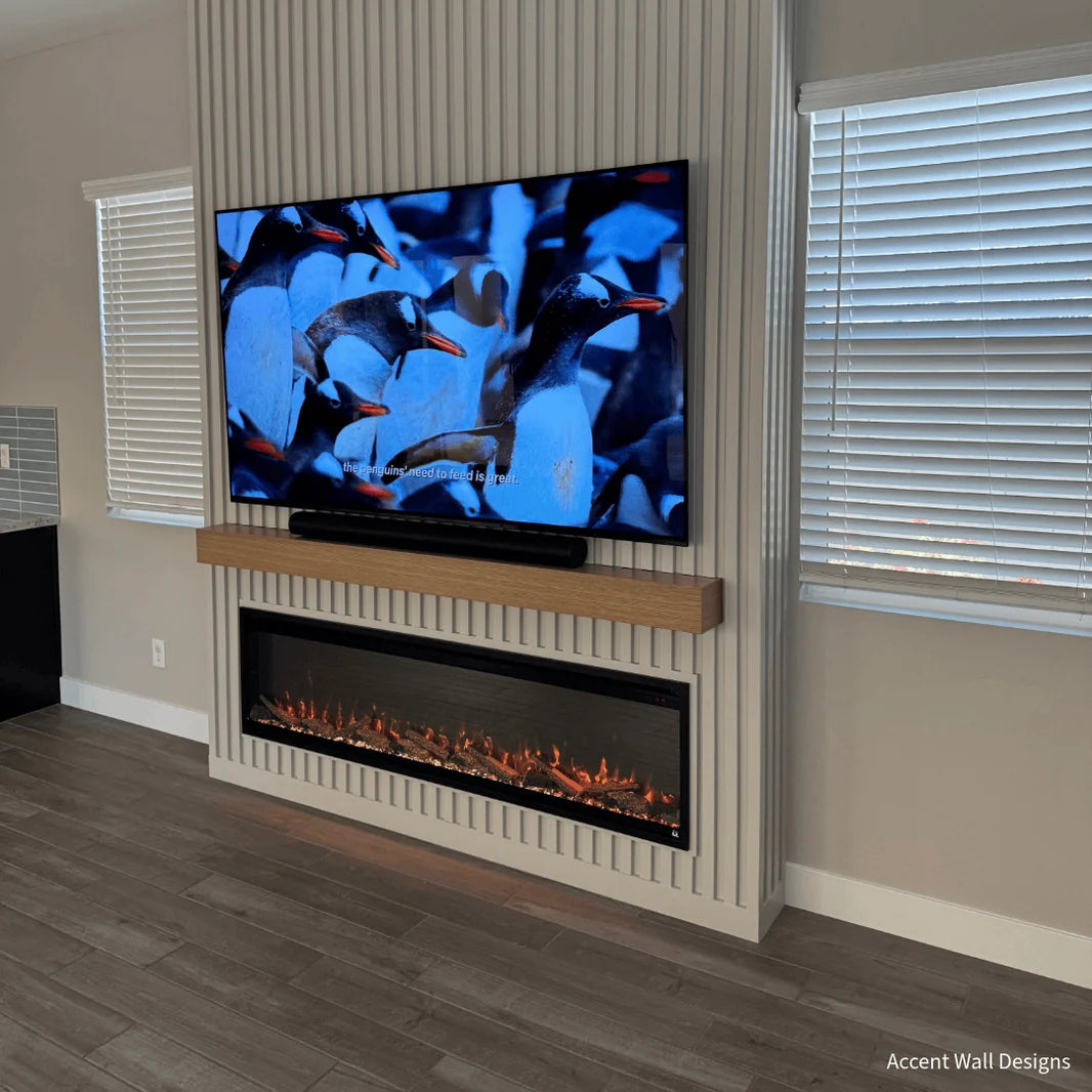 Touchstone Sideline Elite Pro 72" Smart Recessed Electric Fireplace