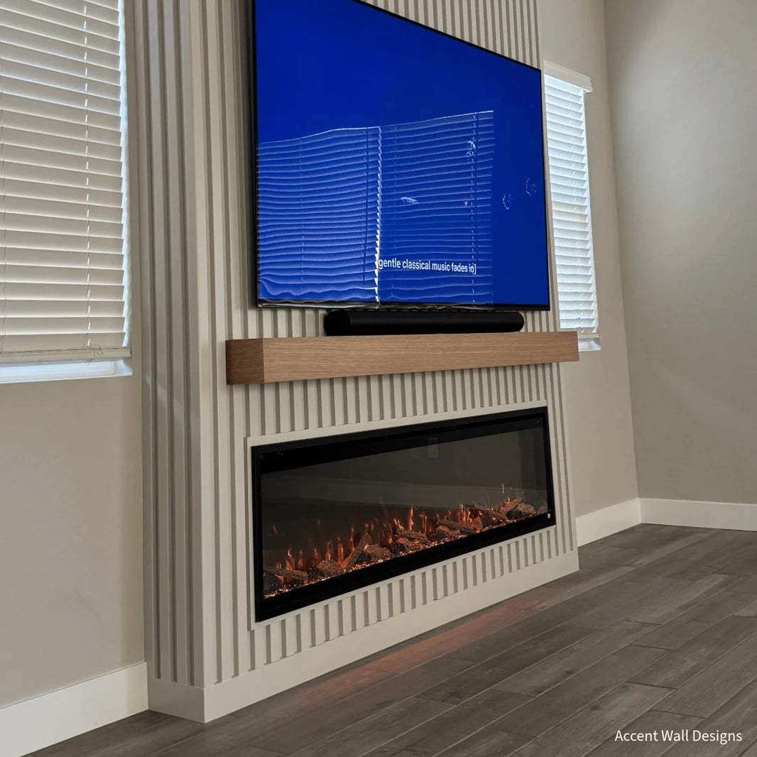 Touchstone Sideline Elite Pro 60" Smart Recessed Electric Fireplace