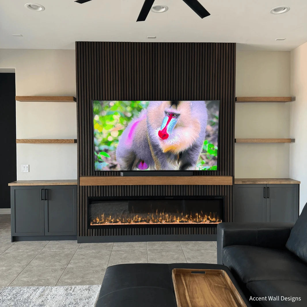 Touchstone Sideline Elite Pro 72" Smart Recessed Electric Fireplace