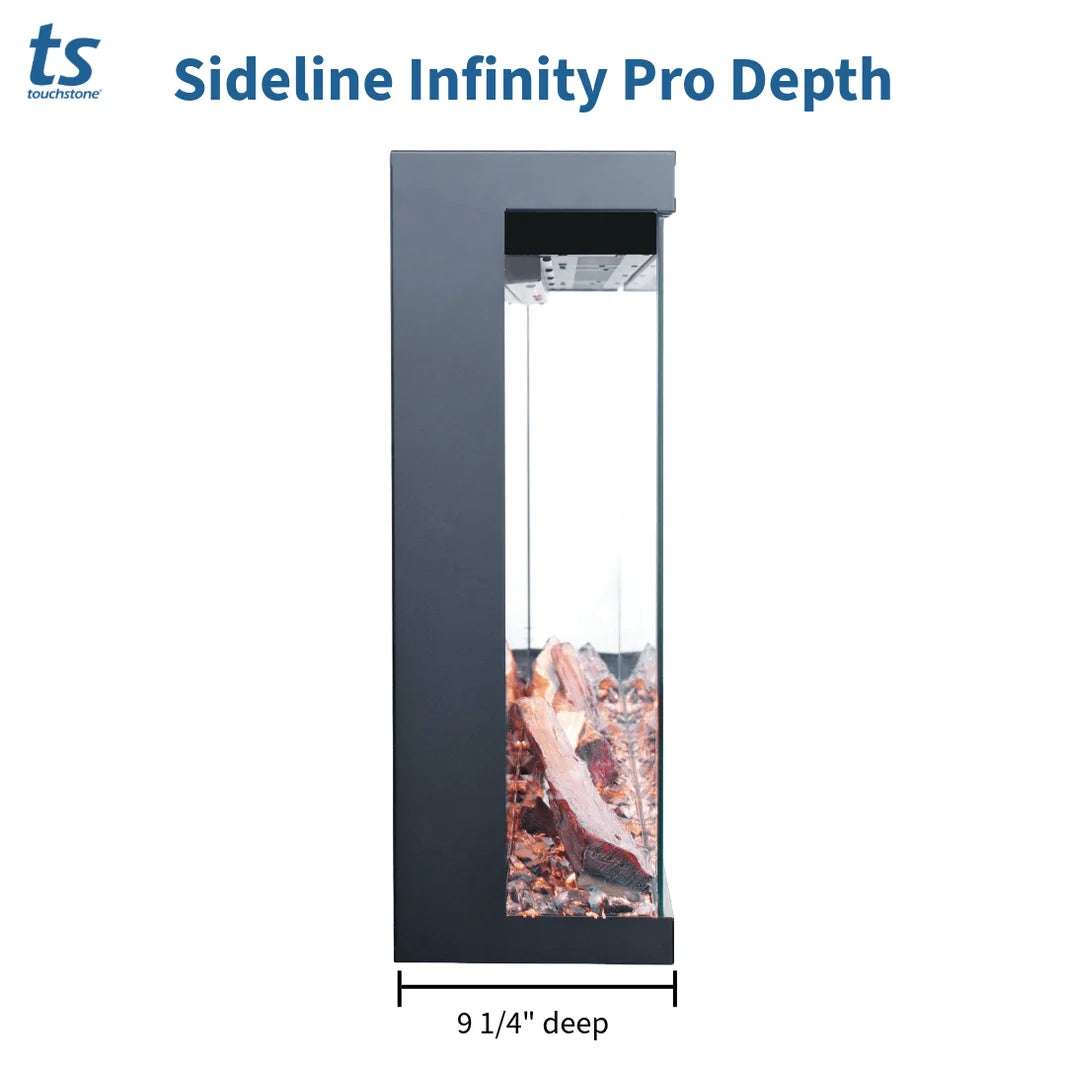Touchstone Sideline Forte Infinity Pro 40" 3-Sided Recessed Smart Electric Fireplace
