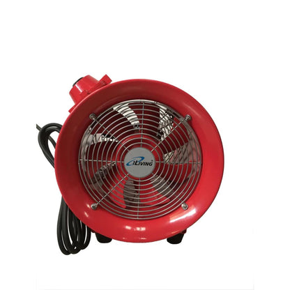 iLIVING 10" Red 350W Explosion Proof Ventilation Fan