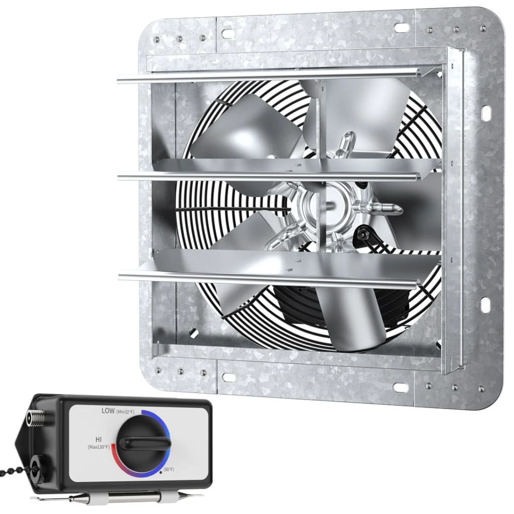 iLIVING 10" Shutter Exhaust Attic Garage Grow Fan