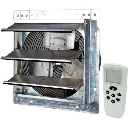 iLIVING 12" Wall-Mounted Smart Remote Shutter Exhaust Fan with Thermostat