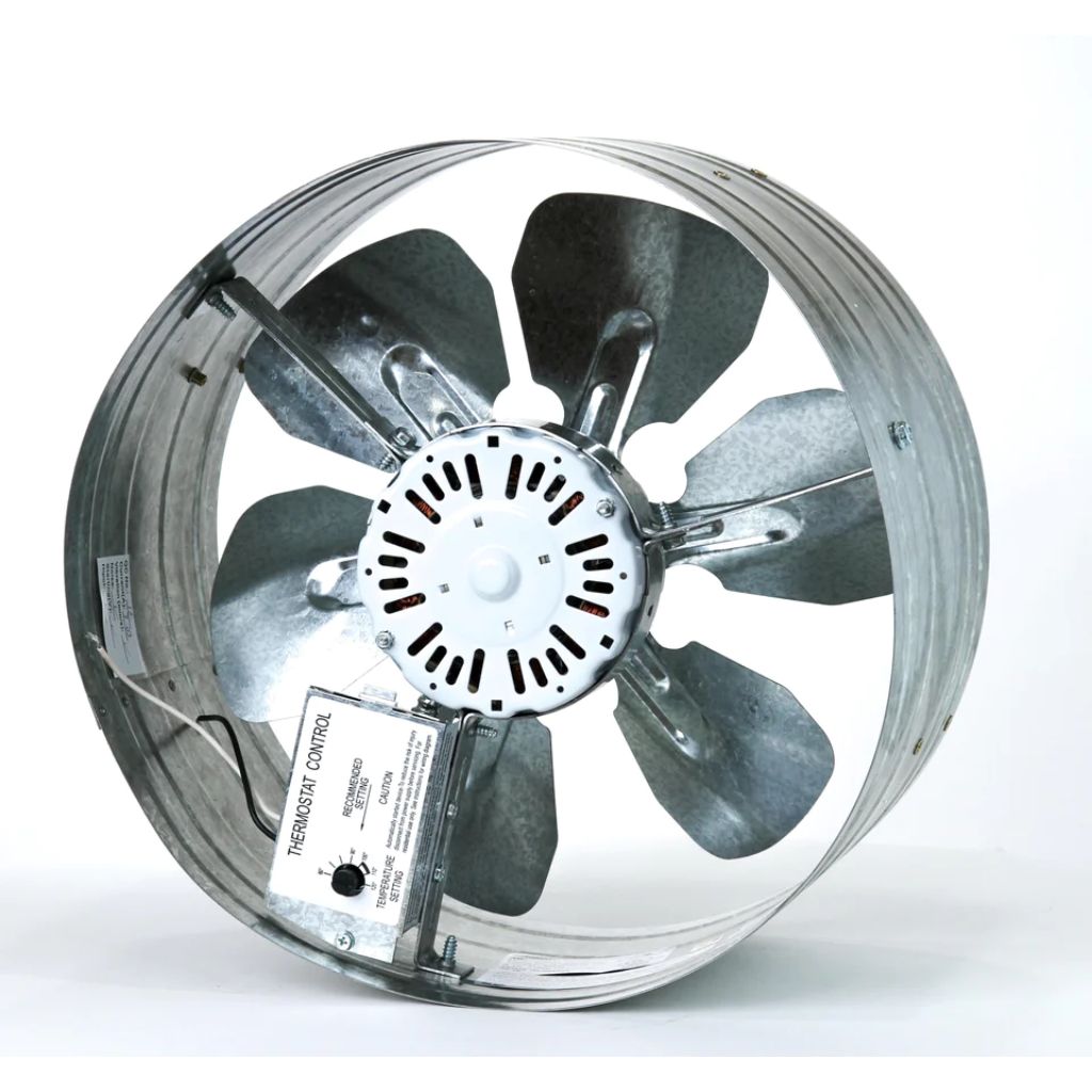 iLIVING 15" Automatic Gable Mount Attic Ventilator Fan with Adjustable Thermostat