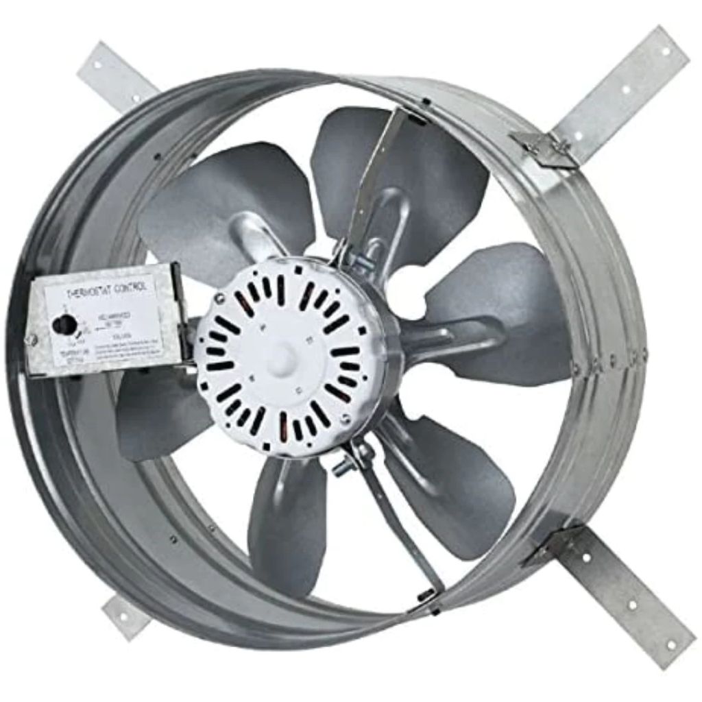 iLIVING 15" Automatic Gable Mount Attic Ventilator Fan with Adjustable Thermostat