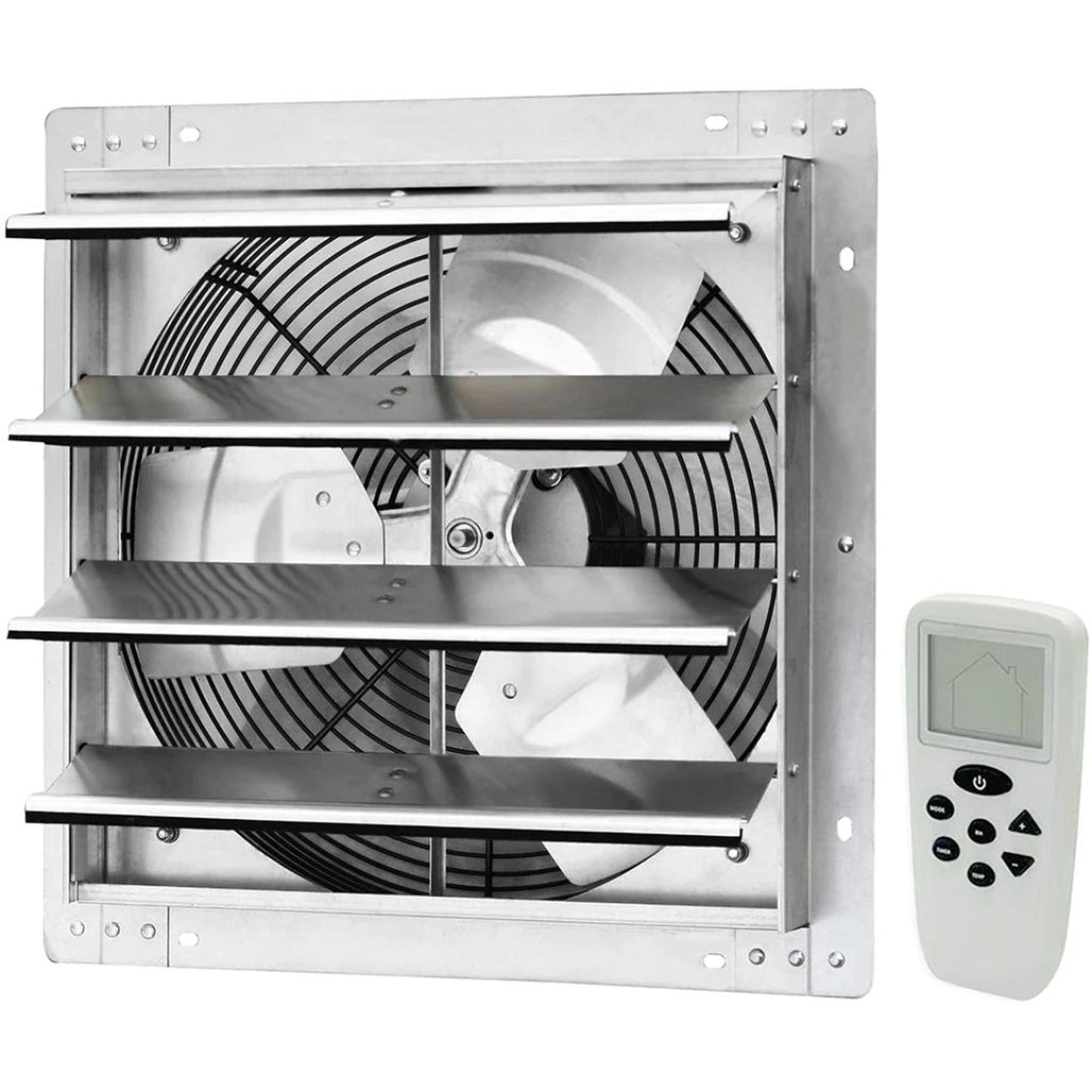 iLIVING 16" Wall-Mounted Smart Remote Shutter Exhaust Fan with Thermostat