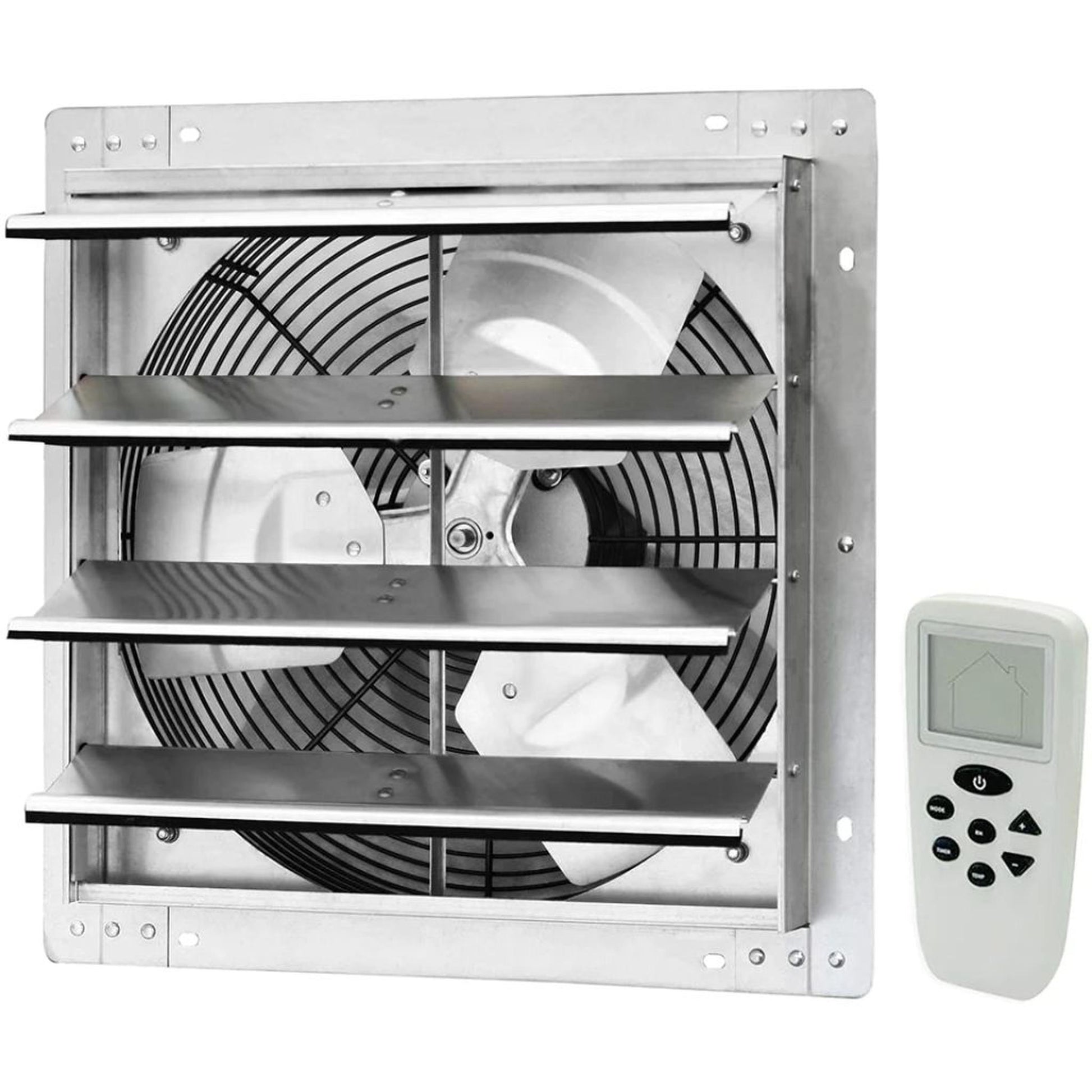 iLIVING 16" Wall-Mounted Smart Remote Shutter Exhaust Fan with Thermostat